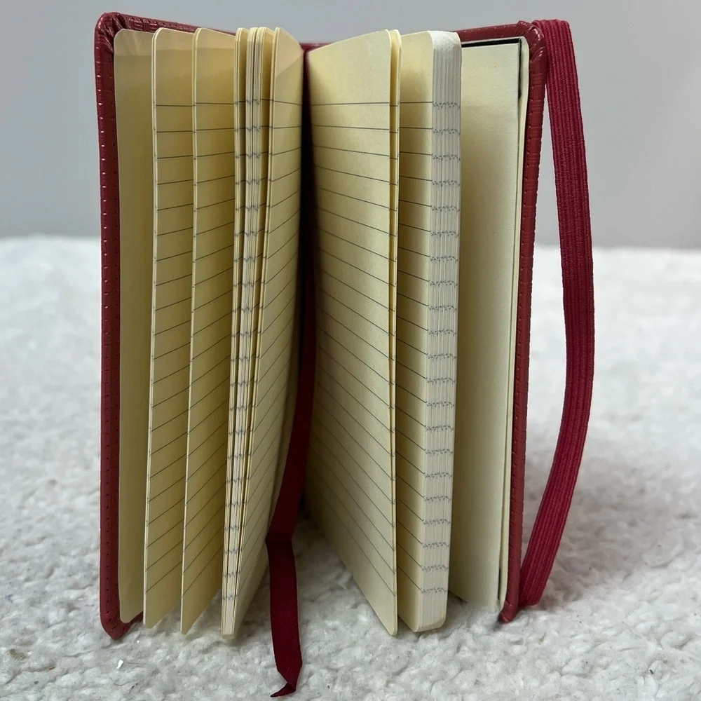 ☀️2/$14☀️C.R. Gibson/Markings Red Lined Page Journal Notebook